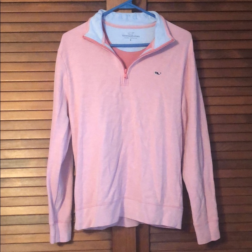 Pink Athletic Vineyard Vines Quarter Zip